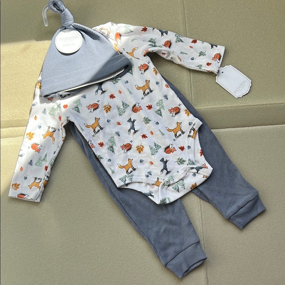 Fox Print Kids Matching Set
